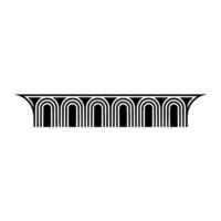 Art Deco Archway Geometric Ornamentation, Minimalist, Minimalism vector