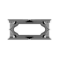 Art Deco Frame, Elegant Border, Vintage , Decorative Element - Classical vector