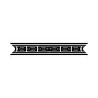 Geometric Deco Border, Elegant , Minimalist Style vector