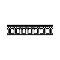 Art Deco Border Geometric Ornamentation, Minimalist vector