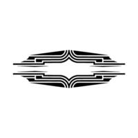 Art Deco Ornament, Geometric , Elegant Border - Retro vector