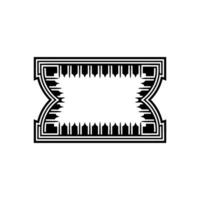 Geometric Deco Frame, Minimalist , Blank Space - Template vector