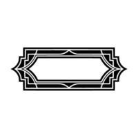 Art Deco Frame, Elegant Border, Vintage , Minimalist Style, Template vector