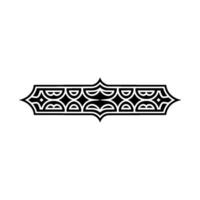 Geometric Arabic Ornament, Stylized Border vector
