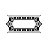 Art Deco Frame, Elegant Border, Vintage , Minimalist Style - Illustration vector