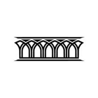 Gothic Archway Silhouette, Minimalist - Arch vector