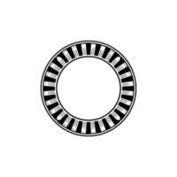 Geometric Circle Emblem, Retro , Minimalist, Minimalism vector