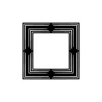 Geometric Frame, Layered Lines, Minimalist vector