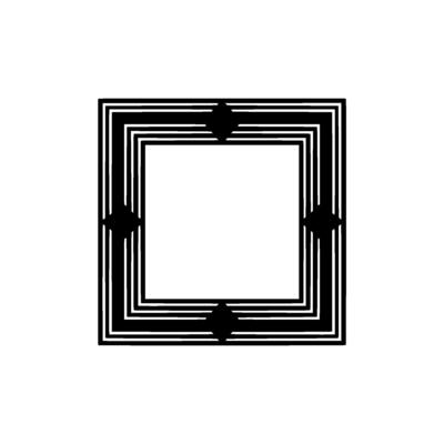 Geometric Frame, Layered Lines, Minimalist