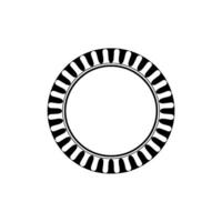 Minimalist Circular Emblem, Modern Element vector