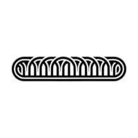 Art Deco Wave Motif, Minimalist , Elegant Line Art vector