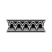Intricate Archway Ornament, Geometric , Minimalist Style vector