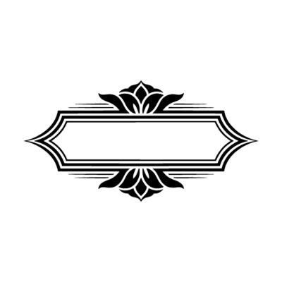 Elegant Deco Border, Vintage Element - Ornamental