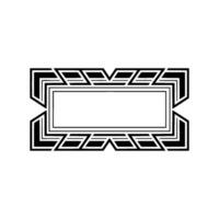 Geometric Deco Frame, Minimalist , Elegant Border, alternate version 57 vector
