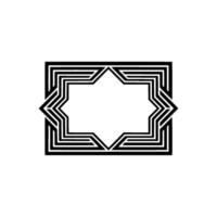 Geometric Deco Frame, Minimalist , Elegant Border, alternate version 58 vector