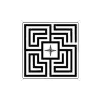 Intricate Geometric Maze, Celestial Compass vector