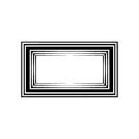 Geometric Frame, Minimalist , Negative Space, Abstract Pattern, Modern Composition vector