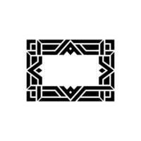 Geometric Deco Frame, Minimalist , Elegant Border, alternate version 59 vector
