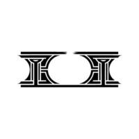 Geometric Deco Emblem, Luxurious Brand Identity vector