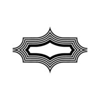 Geometric Echo, Layered Lines, Minimalist vector