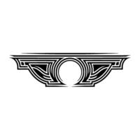 Art Deco Ornament, Geometric , Circular Focal Point vector