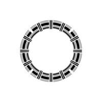 Geometric Radial Pattern, Minimalist, Circle vector