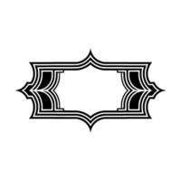 Art Deco Frame, Elegant Border, Vintage , Minimalist Ornamentation, Composition vector
