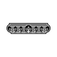 Art Deco Botanical Ornament, Elegant Element vector