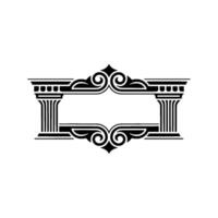 Ornate Black Frame, Classical , Elegant Border vector