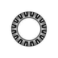 Geometric Circle Frame, Minimalist , Circular Motif, Vintage vector