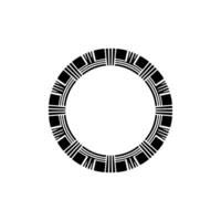 Geometric Circle Frame, Minimalist , Modern Emblem - Pattern vector