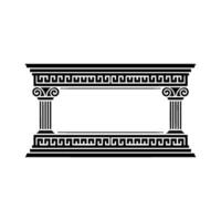 Classical Frame, Geometric Ornamentation, Monumental vector