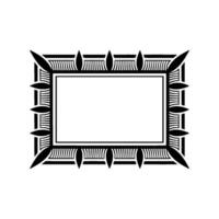 Geometric Deco Frame, Minimalist, alternate version 6 vector