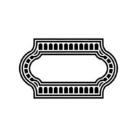 Elegant Ornament Frame, Minimalist vector