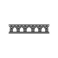 Elegant Arch Motif, Minimalist , Decorative Border vector