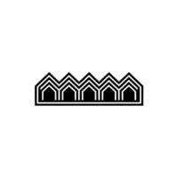 Geometric Mountain Range, Minimalist, Architecture vector