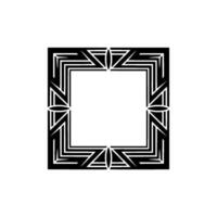 Geometric Deco Frame, Minimalist , Elegant Border, alternate version 60 vector