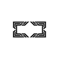 Geometric Frame, Modern , Minimalist Outline vector