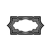 Geometric Deco Frame, Minimalist , Elegant Border, alternate version 61 vector