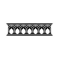 Geometric Arch Border, Minimalist , Elegant Pattern, Line vector
