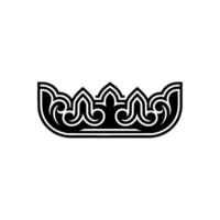 Intricate Crown Emblem, Minimalist vector