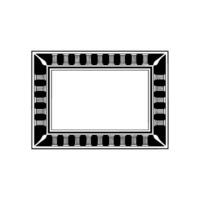 Geometric Deco Frame, Minimalist , Elegant Border, alternate version 63 vector