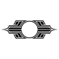Art Deco Circular Ornament, Geometric , Vintage Style, Symmetry vector