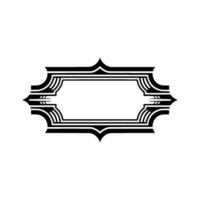 Art Deco Frame, Elegant Border, Vintage , Minimalist Style, Layout vector