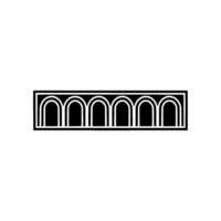 Geometric Archway, Minimalist , Modern Emblem - Linear vector