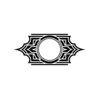 Art Deco Ornament, Geometric Frame, Vintage, Stylized vector