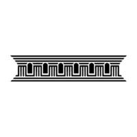 Geometric Deco Border, Streamlined Elegance, Pattern vector
