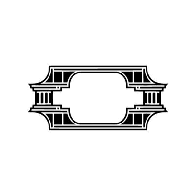 Art Deco Frame, Elegant Ornament, Vintage , Minimalist, Rectangle