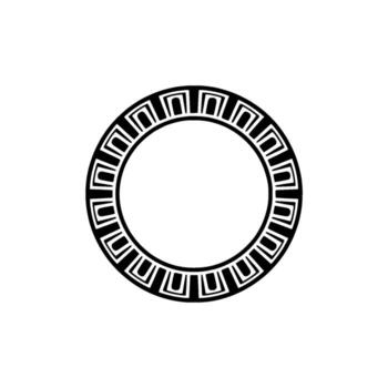 geométrico anillo marco, minimalista , circular motivo, circulo vector