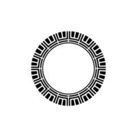 Geometric Circle Frame, Minimalist , Circular Motif, Template vector
